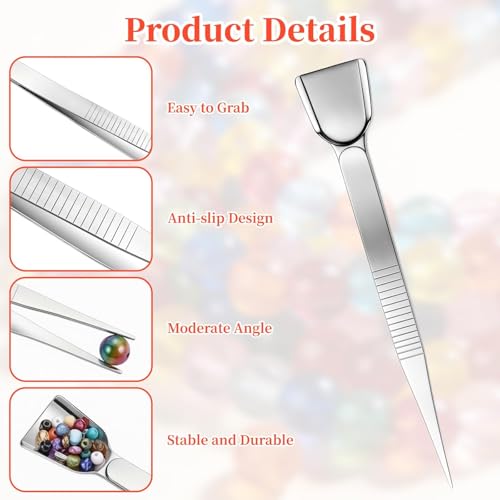 Asofelk Bead Mats for Jewelry Making 2Pcs, Grey Felt Beading Board with Scoop Tweezers, Non-Slip Fabric Bead Tray for Organizing Seed Beads & Jewelry Findings, Portable Jewelry DIY Crafting Tool Set