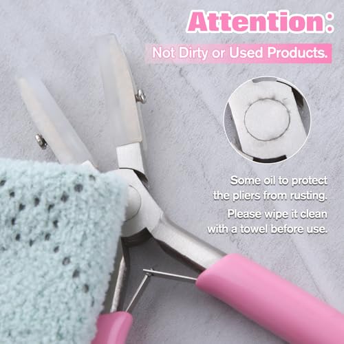 5-Inch Double Nylon Jaw Pliers with 3 Pairs of Replacement Tips and a Screwdriver, Flat Nylon Jaw Pliers for Jewelry Making, Spring Loaded Soft Nose Plier Wire Straightener Wire Wrapping Tool - style: 5-Inch Double Nylon Jaw Pliers Set
