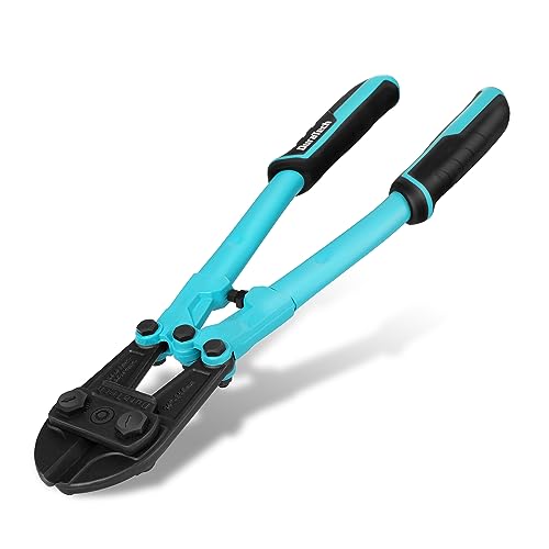 DURATECH 14-inch Heavy Duty Bolt Cutter for Rods, Bolts, Rivets, Chains, and Steel Wires, Bi-Material Ergonomic Rubber Grip Handle, Chrome Vanadium Steel Forged Blade - size: 14" Bolt Cutter