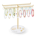 OAOLEER Bracelet Holder Organizer,2 Tier Jewelry Stands and Displays with 40 Movable Hooks Gold Bracelet Stand Jewelry Rack for Necklaces Bangles - size: Two Tier-Gold