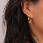 10Pcs 14K Goldplated Earring Hooks Round Small Gold Hoop Huggie Ear Leverback Hooks 925 Sterling Silver Earrings Findings 14x2mm Gold Small Huggie Hoop for Dangle Earring Making Jewelry Supplies Set - color: 10Pcs14x2mmHuggie_Gold
