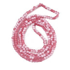 KISSITTY 50pcs Matte Beads Gradient Color Glass Frosted Crystal 6mm Rondelle Pale Violet Red Center Drilled Loose Craft Beads for Jewelry Making Earring Bracelet Necklace DIY Crafts - color: Pale Violet Red