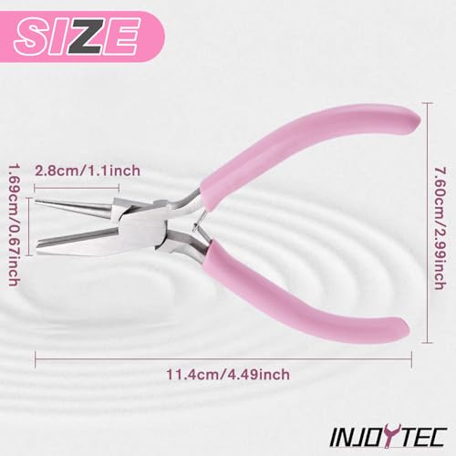 Mini Round Concave Pliers Jewelry Making Pliers Wire Bending For Making Wire Loops, Bending Wire, Wrapped Wire Loops, Eye Pins, Headpins Memory Wire Beading Jewelry Repair