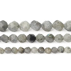 BEADIA Faceted Natural Spectrolite Stone Round Beads 6mm 36cm/Strand for Jewelry Making - color: Spectrolite, size: 6mm
