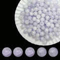 8mm Crackle Glass Beads for Jewelry Making, 700Pcs Round Crystal Beads for Bracelets, DIY Crafts (Lavender Crackle) - color: Lavender Crackle