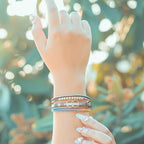 FANCY SHINY Mothers Day Gifts Boho Leather Wrap Bracelet Stackable Infinity Chunky Cuff Bracelets Western Hippie Outfits Jewelry Valentine Gifts for Women - color: Rainbow