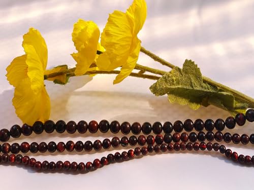 Stone Beads 6mm 140pcs Red Tiger Eye Beads Round Loose Gemstones Beads for Bracelet Necklace Jewelry Making (6mm, 60615 Red Tiger Eye) - color: Red Tiger Eye Beads, size: 6mm