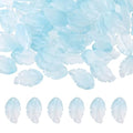 PATIKIL Glass Leaf Beads, 100Pcs Cute Crystal Leaf Charms, Translucent Czech Spacer Beads for DIY Jewelry Making Bracelets Necklace Wind Chimes Suncatchers, Gradient Sky Blue - color: Gradient Sky Blue