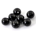 300 Round Black and White Acrylic Beads 12mm Diameter with 2mm Hole - color: Black and White, size: 12mm
