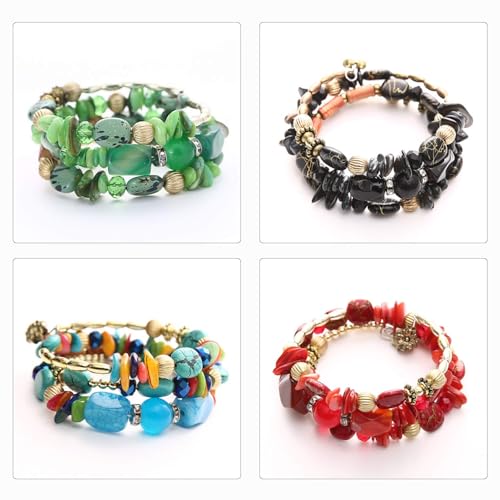 170 Loops Jewelry Wire Memory Beading Wire Bracelet Cuff Bangle Rings for DIY Jewelry Crafts Making