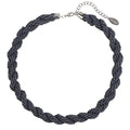 Bocar Fashion Seed Beads Statement Collar Necklace for Women (NK-10408) - color: Deep grey