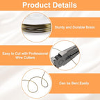 HARFINGTON 10ft Jewelry Wire, 22 Gauge (0.7mm) Brass Craft Soft Metal Tarnish Resistant Copper Beading Wire for Jewelry Making Supplies Crafting, Ancient Blue - color: Ancient Blue, size: 21 Gauge x 10ft