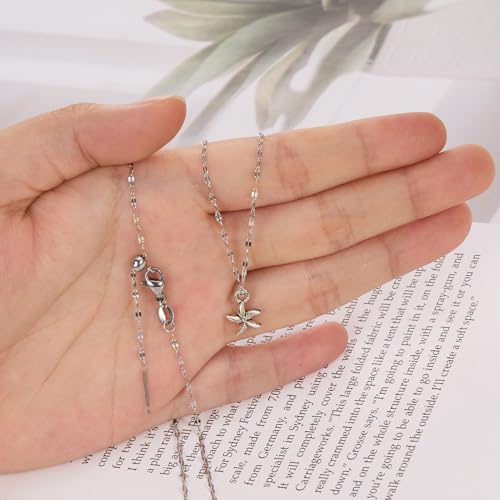 Crisjanggo 10 Pack Stainless Steel Dainty Lip Chain Adjustable Charm Necklace Bulk with Rubber Stopper for Jewelry Making - color: Silver Lip