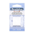 Beadalon Elonga Elastic String for Bracelets 0.7mm 5m White Jewelry Making Cord Strong Stretch Recovery Secure Knots Durable Multi Fiber Fits Most Beads Easy for Beginners DIY Jewelry - style: White, 0.7 mm, 5 m