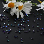 1000pcs 4 mm Bicone Crystal Beads Faceted Crystal Glass Beads Bulk for Jewelry Making DIY Necklace Bracelet Earring (Violet AB Color) - color: Violet AB