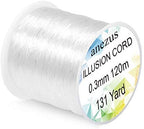 Anezus Fishing Wire for Hanging, Clear Fishing Line Invisible String Strong Monofilament Line for Hanging Decorations and Crafts - style: 0.3mm, 15lb