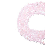 BEADIA Irregular Natural Rose Quartz Crystal Stone Loose Semi Gemstone Beads for Jewelry Making 5-8mm 80cm - color: Rose Quartz, size: 5-8mm 80cm