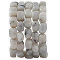 Natural Large Spectrolite Cube Stone Beads 8x11mm 38cm/str Loose Semi Gemstone Stone Square Beads for Making Bracelets Necklace - color: Spectrolite