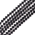 8mm Natural Black Agate Gemstone Faceted Clovers Beads Four-Leaf Spacer Loose Beads for DIY Jewelry Making Beads - color: Black Agate