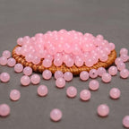 BONNY BOXX 1000PCs 6MM Jelly Light Pink Acrylic Round Beads, Smooth Transparent Acrylic Balls, Plastic Resin Gumball Bubblegum Chunky Beads for Necklace & Bracelet Making, Crafting Supplies - color: Jelly Light Pink, size: 6MM