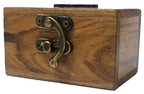 RK Collections Cross Rosary Box Made of Teak Wood | First Communion Jewelry Box | Trinket Box for Rosary Beads, Keepsakes, Small Jewelry and Mememtos - size: 3.75" x 3" x 2"