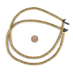 The Bead Chest Brass Snake Disk Beads 6mm, Full Strand of Quality Metal Spacers for DIY Jewelry Design - color: Brass