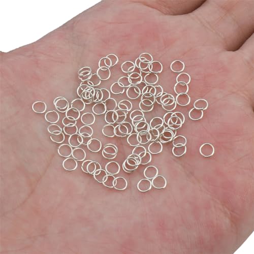 BEADIA 925 Sterling Silver Jump Rings 0.5x4mm 100pcs for Jewelry Making Findings - size: 0.5x4mm