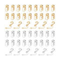 UNICRAFTALE 60Pcs 2 Colors 304 Stainless Steel Clip-on Earring Findings Golden Earring Clip Backs Clip-on Earring Converter Components Non-Pierced Ears for Non Piercing Earrings Jewelry Making - color: Stainless Steel Color and Golden