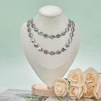 UMAOKANG 2 Meters Stainless Steel Oval Chains Bulk on Spool Small Oval Link Chain Handmade Craft Chain Roll - color: Silver Small Oval