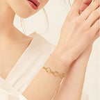 FASHEWELRY Golden Bow Connector Charms Bulk, Christmas Bowknot Link Charms, Infinity Links Geometric Hollow Bezel Pendants for Earring Bracelet Necklace Keychains Jewelry Making - color: Light Gold-Ring
