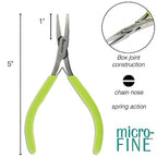 The Beadsmith Micro Mini Chain Nose Pliers - 5" Length - PL5910