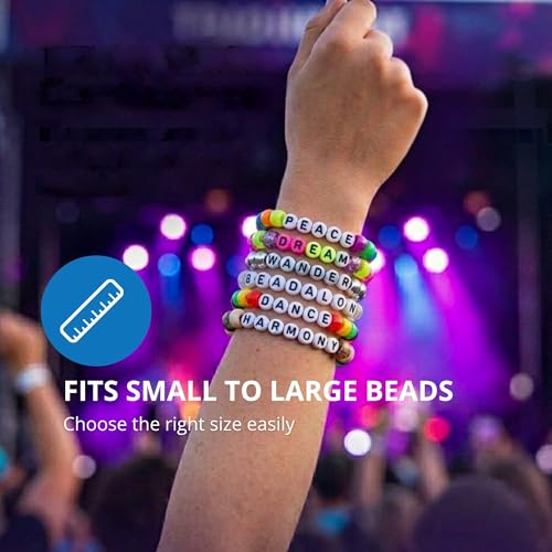 Beadalon Elonga Elastic String for Bracelets 0.7mm 5m White Jewelry Making Cord Strong Stretch Recovery Secure Knots Durable Multi Fiber Fits Most Beads Easy for Beginners DIY Jewelry - style: White, 0.7 mm, 5 m