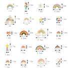 Bulk Gold Enamel Charms for Jewelry Making, Colorful Metal Charms Pendant for Bracelet Necklace and Crafting - color: Rainbow