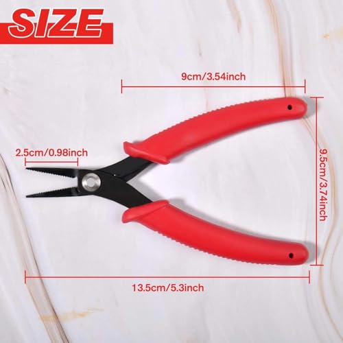 Long Nose Pliers Serrated Jaws Mini Needle Nose Pliers Tweezer Nose Pliers Chain Nose Plier Micro Precision Plier for Jewelry Craft Making Beading Hobby Work Craft Supplies - style: Long-Nose Pliers Serrated Jaws