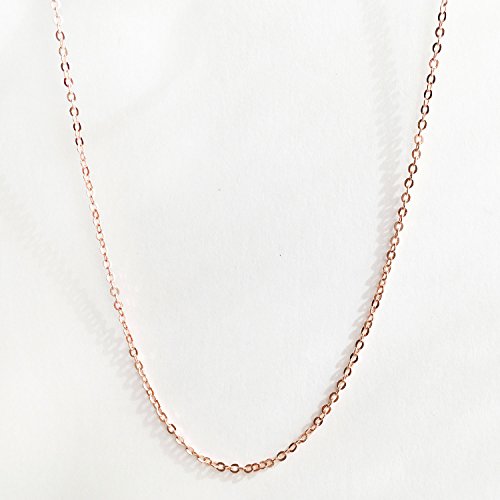 10 Pieces - 17.5inch 16K Rose Gold Plated Finished Cable Chain Necklace Bulk Discount Jewelry Supply - 10PCHN (Rose Gold) - color: Rose Gold