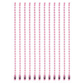 MECCANIXITY Ball Bead Chain Beaded Necklace Chains 5 Inch Adjustable Metal Ball Chains 2.4mm/0.1inch Keychain for Jewelry Making,DIY Craft Projects,Pack of 12(Pink) - color: Pink