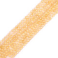 GEM-Inside 3mm Natural Stone Yellow Citrine Quartz Faceted Round Spacer Small Beads for Jewelry Making 15" - color: Yellow Citrine, size: 3mm