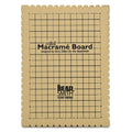 The Beadsmith Mini Macrame Board, 7.5 x 10.5 inches, 0.5-inch-Thick Foam, 6 x 9 Grid for Measuring, Bracelet Project with Instructions Included, Create Macrame and Knotting Creations - size: 7.5 Inches X 10.5