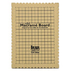 The Beadsmith Mini Macrame Board, 7.5 x 10.5 inches, 0.5-inch-Thick Foam, 6 x 9 Grid for Measuring, Bracelet Project with Instructions Included, Create Macrame and Knotting Creations - size: 7.5 Inches X 10.5