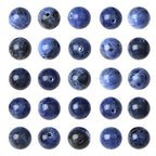 AD Beads 8mm Natural Round Loose Beads 110 Pieces, for Making 108 Mala Prayer Beads Necklace, Bracelet & Yoga Meditation, Jewelry Design (Blue Sodalite) - color: Blue Sodalite