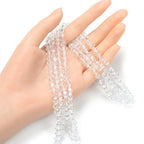 500pcs Czech 6mm (0.24 Inch) Faceted Bicone Crystal Glass Loose Beads Spacer Bulk Crystal Clear for DIY Craft Jewelry Making CCB601 - color: Crystal Clear, size: 6mm - 500pcs
