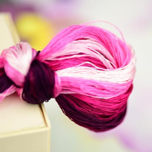Natural 100% Mulberry Handmade Embroidery Silk Thread Silk Floss (25) - color: 25