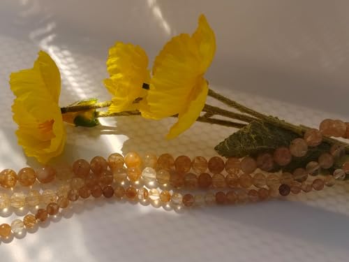 Stone Beads 6mm 140pcs Tea Watermelon Quartz Beads Round Loose Gemstones Beads for Bracelet Necklace Jewelry Making (6mm, 60623 Tea Watermelon Quartz) - color: Tea Watermelon Quartz Beads, size: 6mm