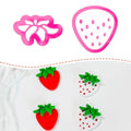 Xaekicr 2 Pcs Strawberry Polymer Clay Cutters Set – Cute Heart Clay Cutters & Texture Molds for Earrings Making, Clay Tools for DIY Polymer Clay Jewelry - color: G color