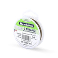 Beadalon 7 Strand Stainless Steel Bead Stringing Wire, 0.015 in / 0.38 mm, Bronze, 30 ft / 9.2 m - color: Bronze, style: .015 in / 0.38 mm , 30 ft / 9.2 m