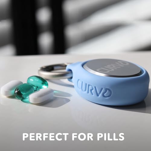 CURVD Premium Carrying Case Durable Travel Keychain Container, Medicine Pill Organizer, Travel Pill Box, Small Waterproof Holder for Pills, Earplugs, Compatible with Loop, Vibes & Eargasm - color: Mint