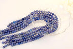 QINJIEJIE 100PCS Blue Aventurine Beads 8mm Natural Stone Beads Round Loose Gemstone Bead for Bracelet Beading Crystal Jewelry Making DIY Necklace Earrings 0.32" - color: Blue Aventurine, size: 100PCS