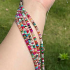 Natural Mulitcolor Rondelle Beads Natural Stone Disk Beads Loose Gemstone Spacer Bead for DIY Bracelet Necklace Jewelry Making（4 * 2mm 1 Strand 150pcs Mix02） - color: Mix02