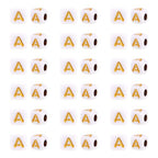 FASHEWELRY 500Pcs White Golden Letter Beads 4.5mm Square Alphabet Beads Acrylic Cube Letter A Beads for Friendship Bracelet Necklace Keychains Jewelry Making - color: Letter A