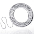 Aluminum Wire, Anezus 9 Gauge Bendable Metal Armature Aluminum Craft Wire for Wreath Making Beading Floral (Silver, 3 mm, 50 Feet/15m) - style: Silver